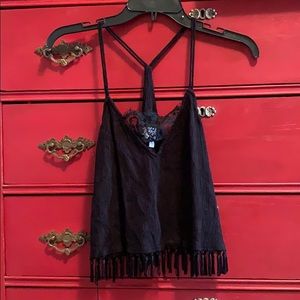 Kendal and Kylie Black Tank Top